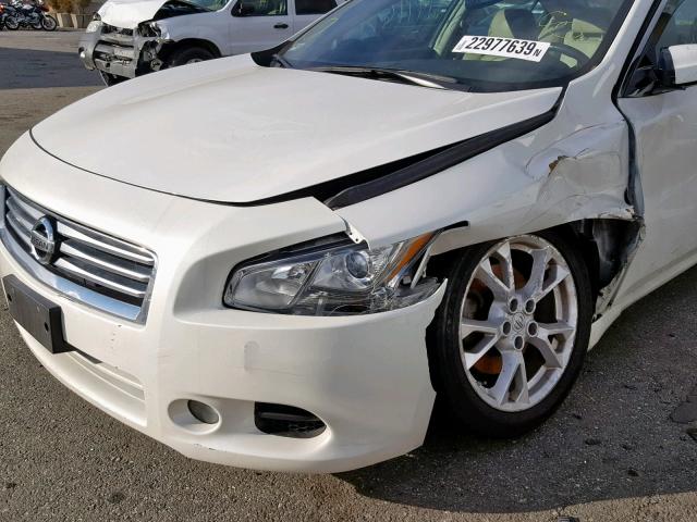 1N4AA5AP5EC486455 - 2014 NISSAN MAXIMA S WHITE photo 9