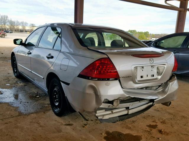 1HGCM55147A063401 - 2007 HONDA ACCORD VAL SILVER photo 3