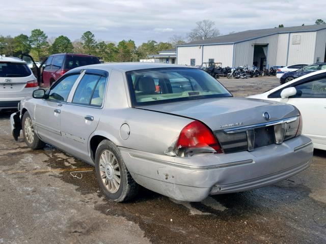 2MEHM75V89X631922 - 2009 MERCURY GRAND MARQ SILVER photo 3