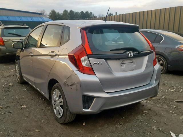 3HGGK5G5XHM703526 - 2017 HONDA FIT LX SILVER photo 3