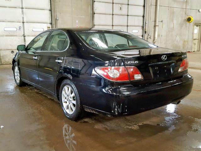 JTHBA30G645055189 - 2004 LEXUS ES 330 BLACK photo 3