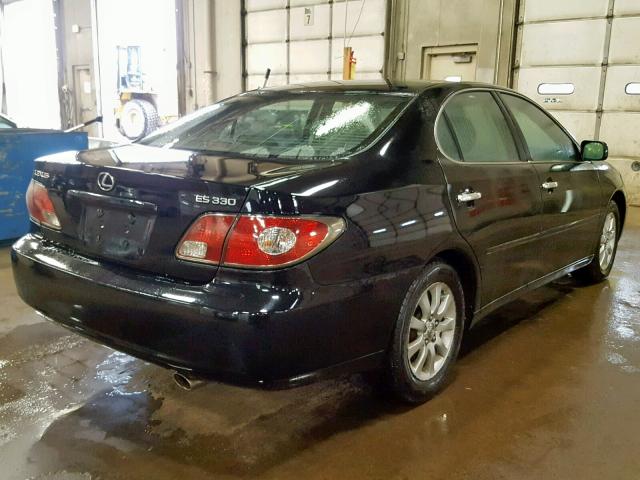 JTHBA30G645055189 - 2004 LEXUS ES 330 BLACK photo 4