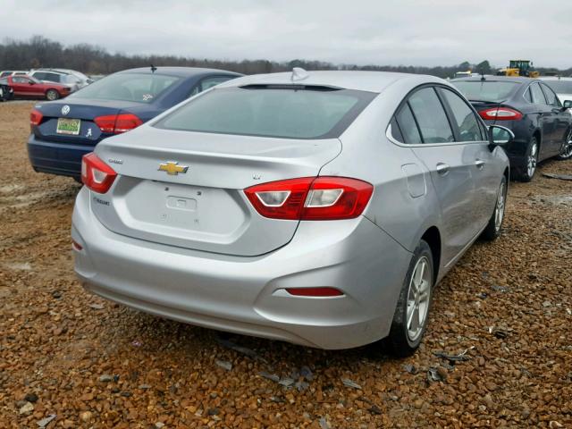 1G1BE5SM9H7156833 - 2017 CHEVROLET CRUZE LT SILVER photo 4