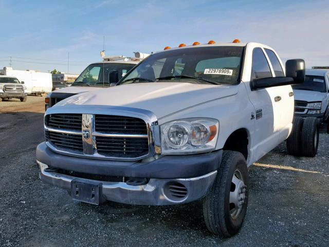 3D6WG48A57G778031 - 2007 DODGE RAM 3500 S WHITE photo 2