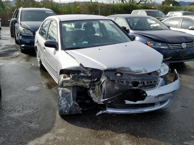 1HGES16385L007356 - 2005 HONDA CIVIC DX V SILVER photo 1