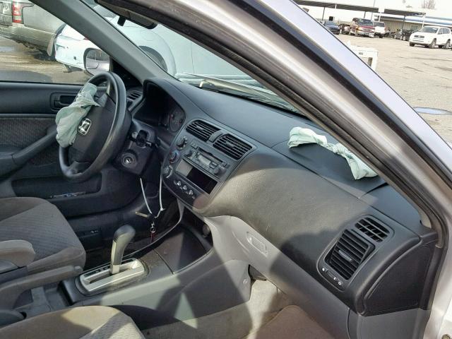 1HGES16385L007356 - 2005 HONDA CIVIC DX V SILVER photo 5