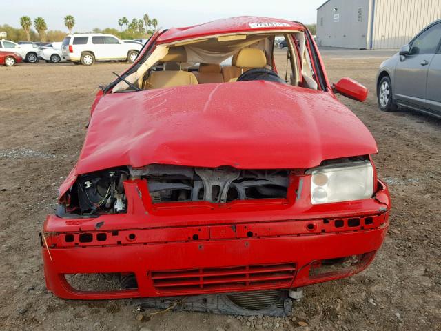 3VWRB69M42M100528 - 2002 VOLKSWAGEN JETTA GL RED photo 7