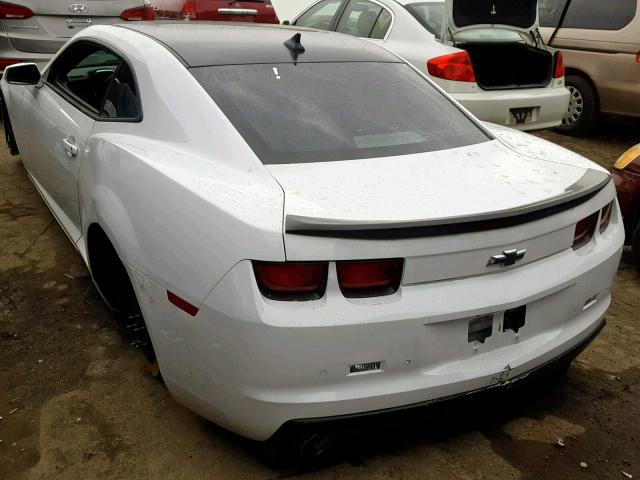 2G1FT1EW3A9186427 - 2010 CHEVROLET CAMARO SS WHITE photo 3