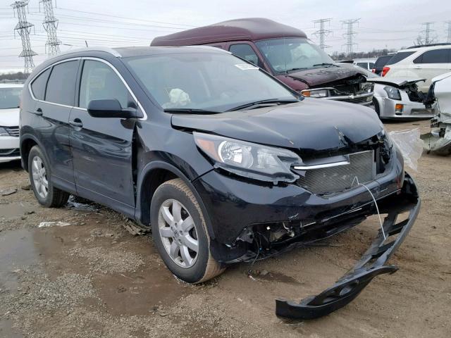 2HKRM4H78EH713288 - 2014 HONDA CR-V EXL BLACK photo 1