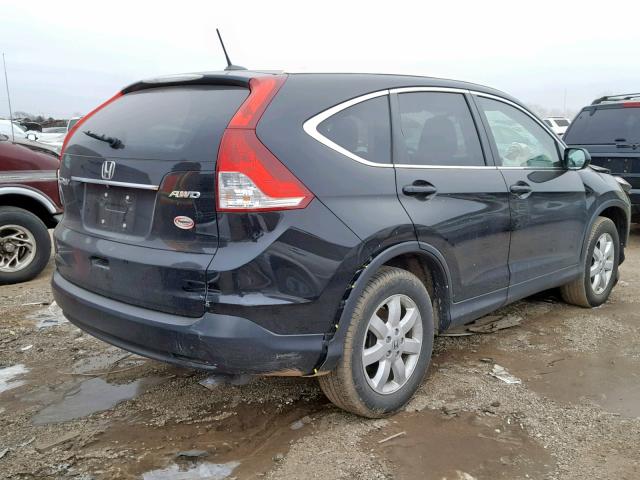 2HKRM4H78EH713288 - 2014 HONDA CR-V EXL BLACK photo 4