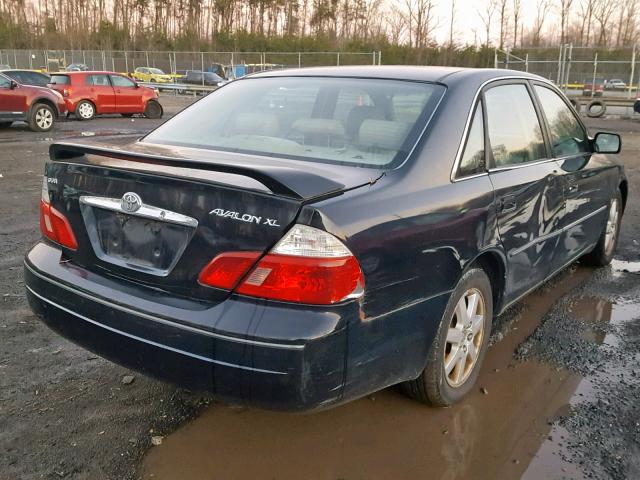 4T1BF28BX3U293326 - 2003 TOYOTA AVALON XL BLACK photo 4