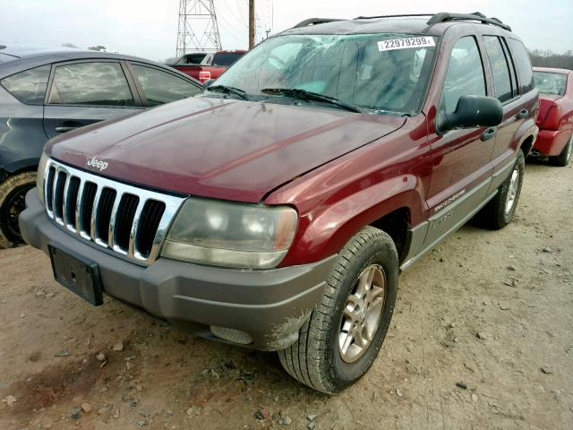 1J4GW48S93C556010 - 2003 JEEP GRAND CHER MAROON photo 2