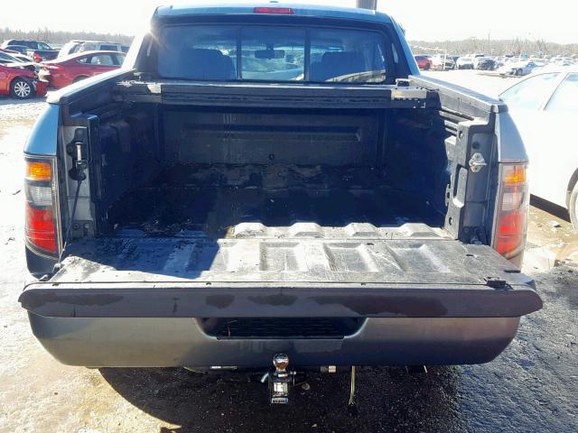 2HJYK165X8H538715 - 2008 HONDA RIDGELINE BLUE photo 9