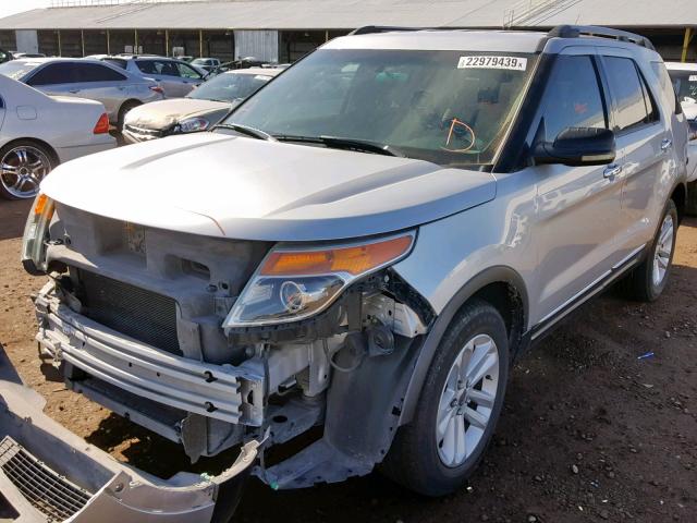 1FMHK7D87BGA39311 - 2011 FORD EXPLORER X SILVER photo 2