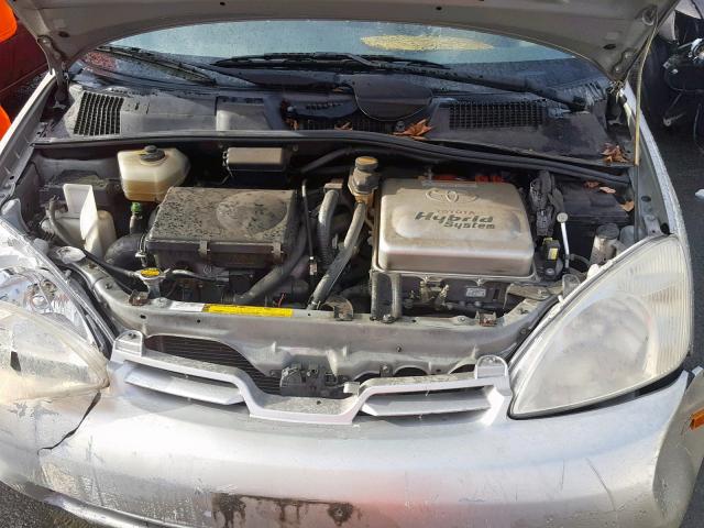 JT2BK18U020050375 - 2002 TOYOTA PRIUS SILVER photo 7