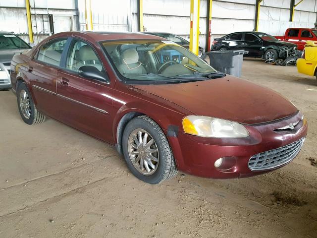 1C3EL56R32N101799 - 2002 CHRYSLER SEBRING LX BURGUNDY photo 1