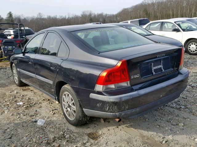 YV1RS64A042378489 - 2004 VOLVO S60 BLACK photo 3