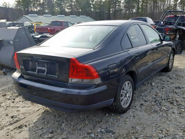 YV1RS64A042378489 - 2004 VOLVO S60 BLACK photo 4