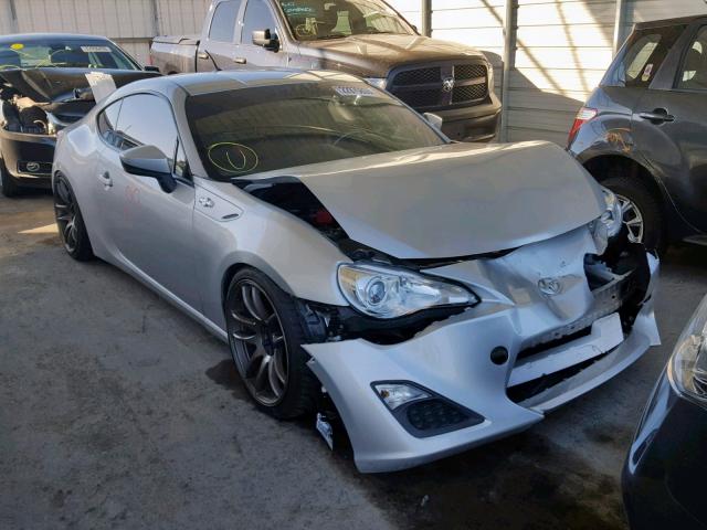 JF1ZNAA11D2726780 - 2013 TOYOTA SCION FR-S SILVER photo 1