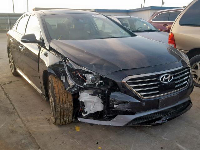 5NPE34AF2GH424834 - 2016 HYUNDAI SONATA SPO BLACK photo 1