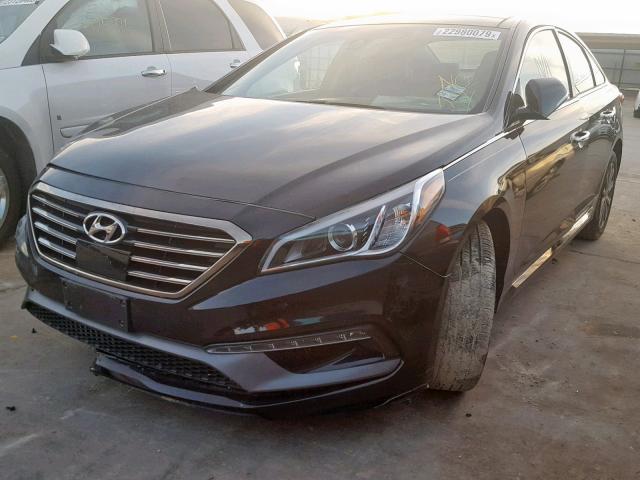 5NPE34AF2GH424834 - 2016 HYUNDAI SONATA SPO BLACK photo 2