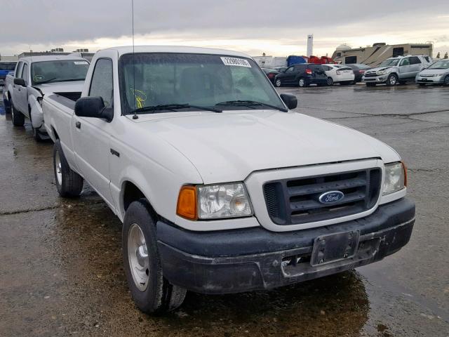 1FTYR10U75PA78386 - 2005 FORD RANGER WHITE photo 1