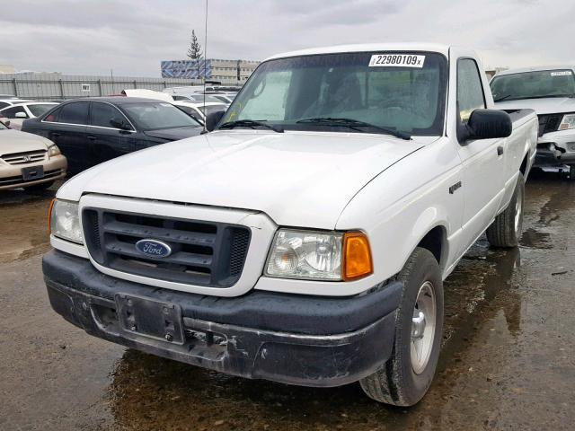 1FTYR10U75PA78386 - 2005 FORD RANGER WHITE photo 2