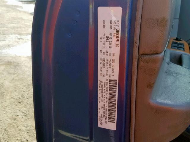 1A8HX58208F135871 - 2008 CHRYSLER ASPEN LIMI BLUE photo 10