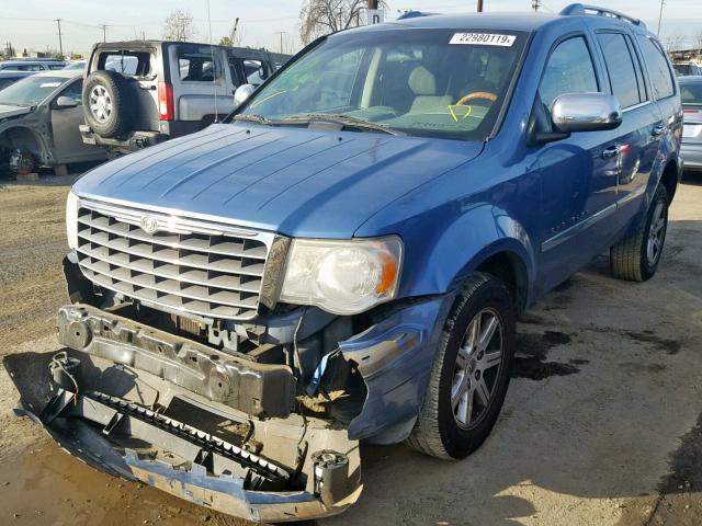 1A8HX58208F135871 - 2008 CHRYSLER ASPEN LIMI BLUE photo 2