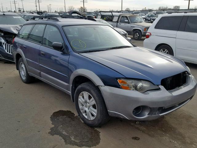 4S4BP61C456317568 - 2005 SUBARU LEGACY OUT BLUE photo 1