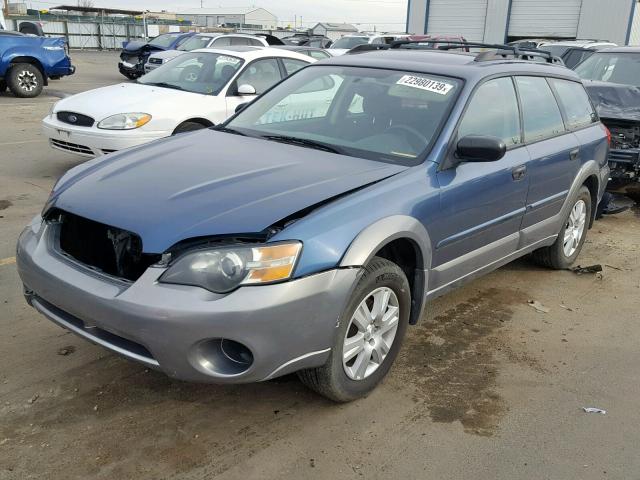 4S4BP61C456317568 - 2005 SUBARU LEGACY OUT BLUE photo 2