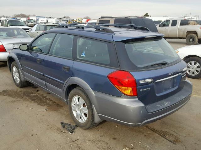 4S4BP61C456317568 - 2005 SUBARU LEGACY OUT BLUE photo 3