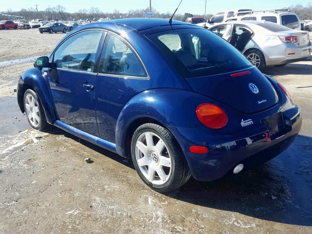 3VWDD21C63M406406 - 2003 VOLKSWAGEN NEW BEETLE Mavi foto 3