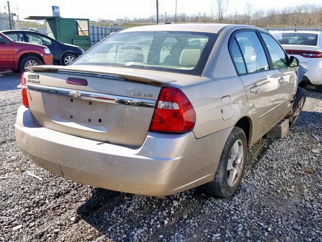 1G1ZT54815F211152 - 2005 CHEVROLET MALIBU LS GOLD photo 4