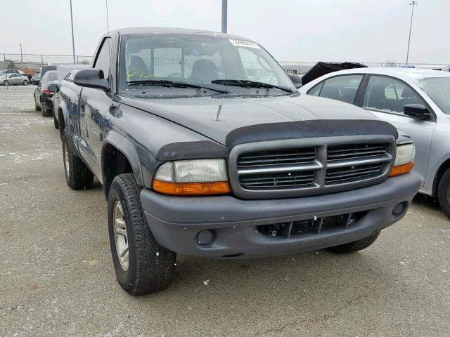 1D7GG16X63S379038 - 2003 DODGE DAKOTA SXT GRAY photo 1