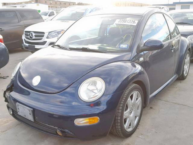 3VWDD21C03M425212 - 2003 VOLKSWAGEN NEW BEETLE Mavi foto 2