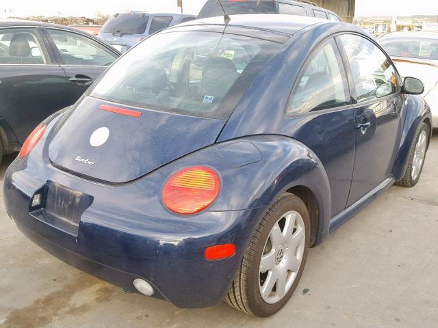 3VWDD21C03M425212 - 2003 VOLKSWAGEN NEW BEETLE Mavi foto 4