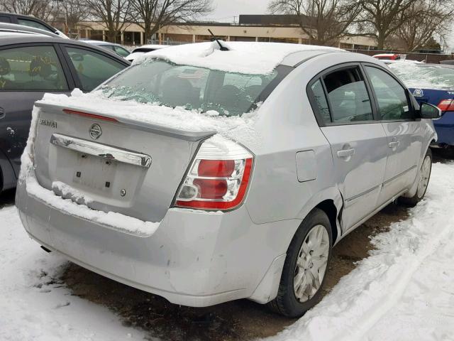 3N1AB6AP3CL762147 - 2012 NISSAN SENTRA 2.0 SILVER photo 4