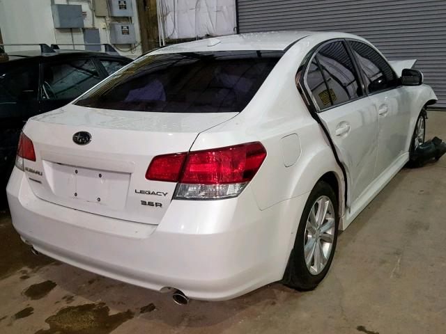 4S3BMDP67D2029519 - 2013 SUBARU LEGACY 3.6 WHITE photo 4