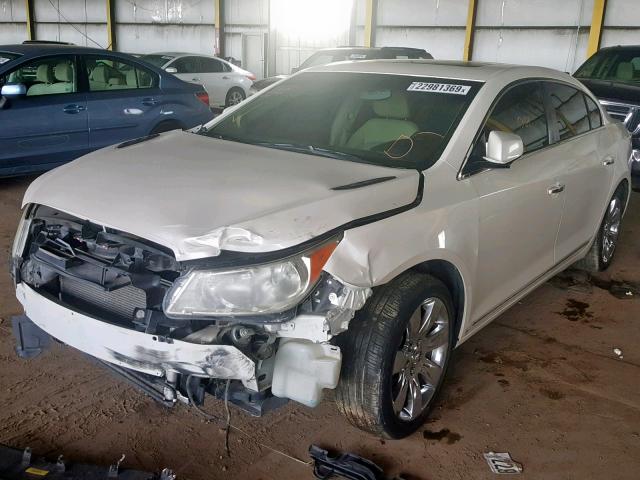 1G4GD5GG8AF128788 - 2010 BUICK LACROSSE C WHITE photo 2