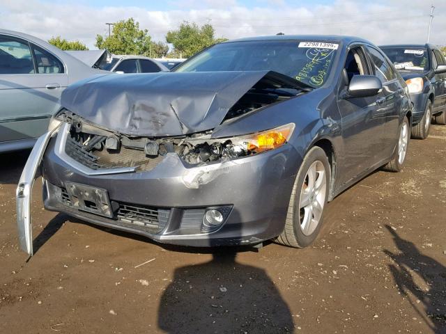 JH4CU2F6XAC043008 - 2010 ACURA TSX GRAY photo 2