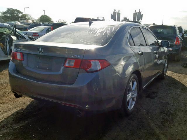 JH4CU2F6XAC043008 - 2010 ACURA TSX GRAY photo 4