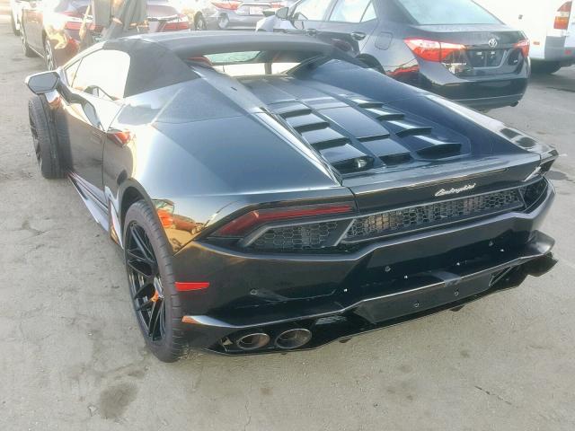 ZHWUR2ZF8HLA07020 - 2017 LAMBORGHINI HURACAN BLACK photo 3