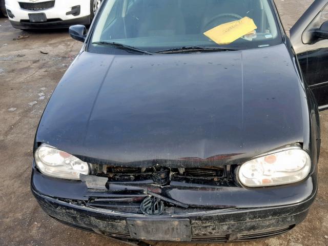 9BWGL61J844004785 - 2004 VOLKSWAGEN GOLF GLS BLACK photo 7