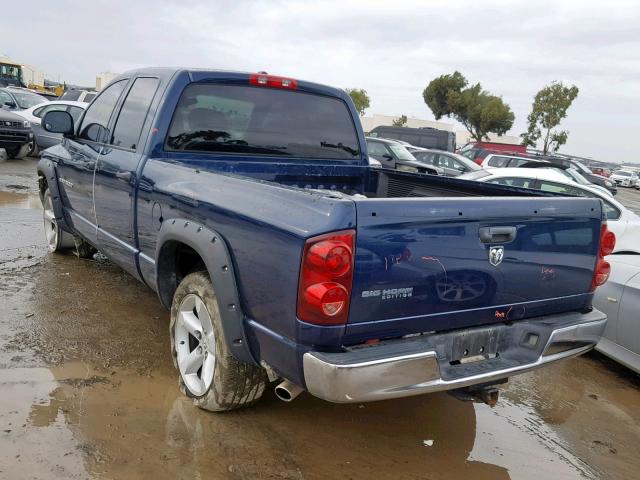 1D7HA18237J591060 - 2007 DODGE RAM 1500 S 蓝色 照片 3