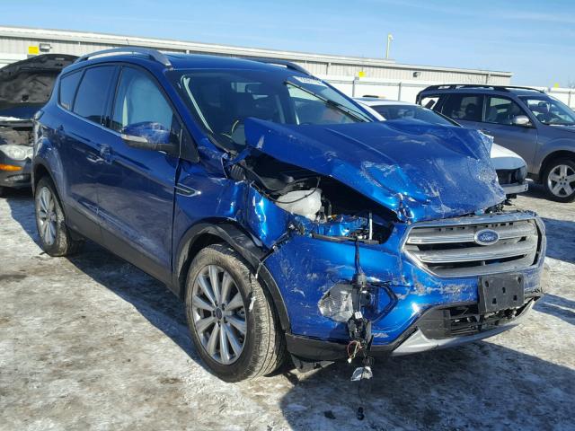 1FMCU0J91HUF04796 - 2017 FORD ESCAPE TIT BLUE photo 1