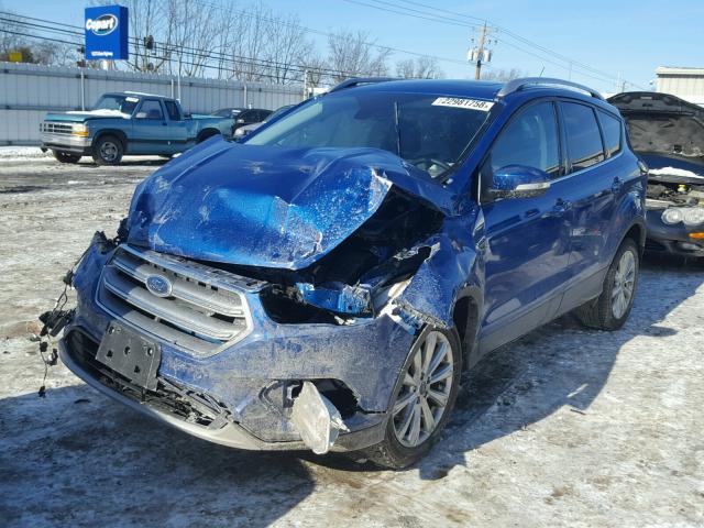 1FMCU0J91HUF04796 - 2017 FORD ESCAPE TIT BLUE photo 2