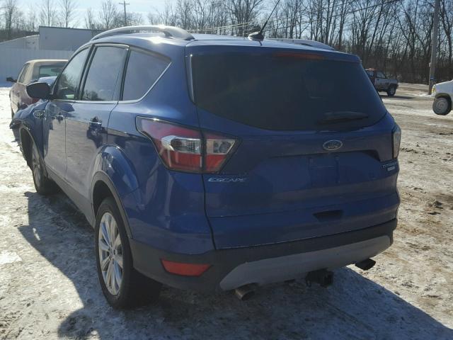 1FMCU0J91HUF04796 - 2017 FORD ESCAPE TIT BLUE photo 3