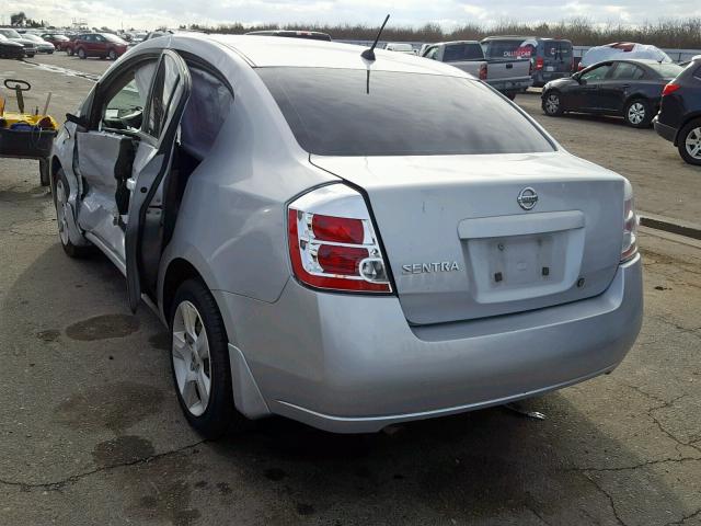 3N1AB61E58L721492 - 2008 NISSAN SENTRA 2.0 SILVER photo 3