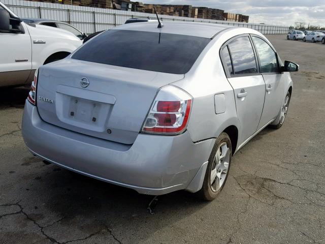 3N1AB61E58L721492 - 2008 NISSAN SENTRA 2.0 SILVER photo 4